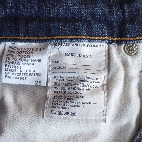 AG Adriano Goldschmied PIXIE Roll-up Short Size 25 - Picture 8 of 8